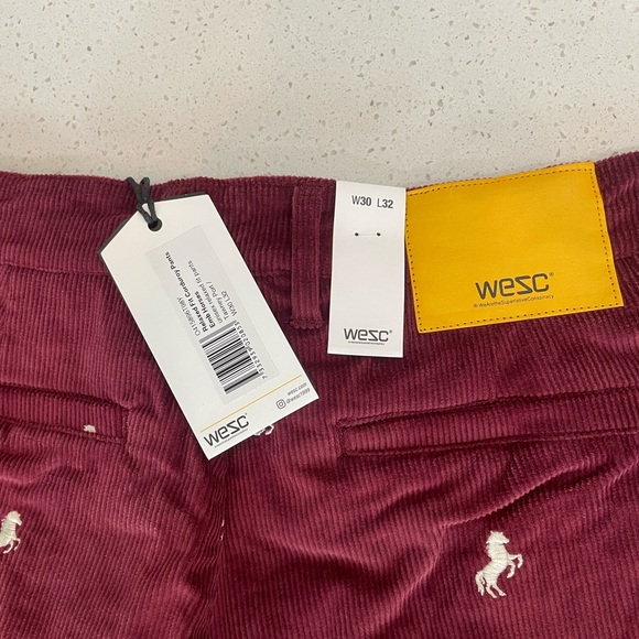 WESC Horses Corduroy Pants – Relaxed Fit 32x32, New With Tags - Picture 4 of 5